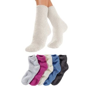 LAVANA Ponožky  režná / modrá / antracitová / stříbrně šedá / pink