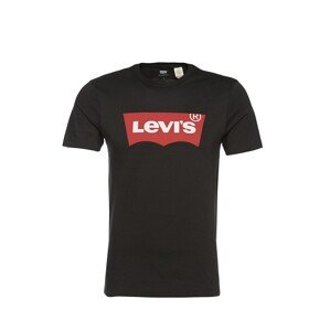 LEVI'S Tričko  černá / světle červená / bílá