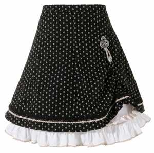 MARJO Krojová sukně  černá / bílá