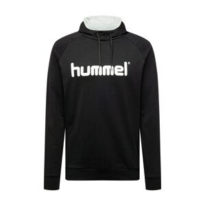 Hummel Sportovní mikina šedý melír / černá / bílá