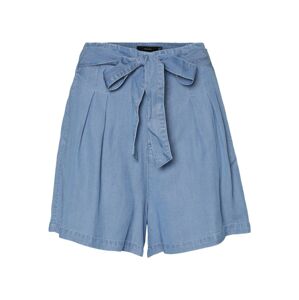Vero Moda Curve Kalhoty se sklady v pase 'MIA'  modrá džínovina / světlemodrá