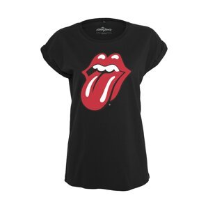 Merchcode Tričko 'Rolling Stones Tongue' červená / černá / bílá