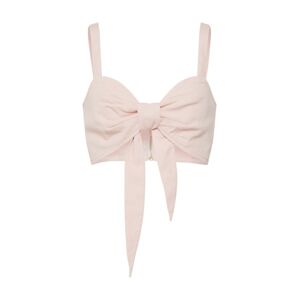 Missguided Top 'Tie Front Co Ord Bralet Pink'  pink