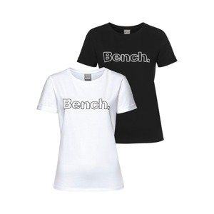 BENCH Tričko černá / bílá