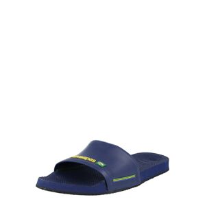 HAVAIANAS Pantofle 'Slide Brasil'  tmavě modrá / žlutá / zelená