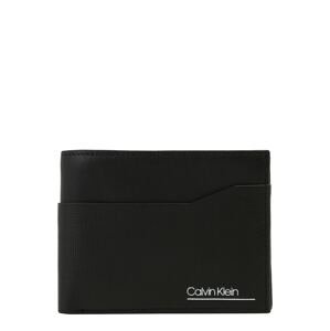 Calvin Klein Peněženka 'CK SLIVERED 5CC COIN'  černá