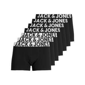 JACK & JONES Boxerky  bílá / černá