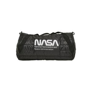 Urban Classics Cestovní taška 'NASA'  černá / bílá