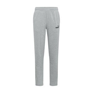 PUMA Sportovní kalhoty  černá / šedý melír