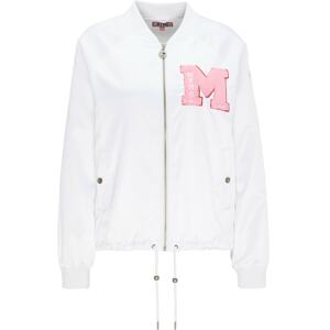 MYMO Přechodná bunda  bílá / růžová
