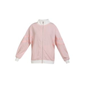 MYMO Přechodná bunda světle růžová / bílá