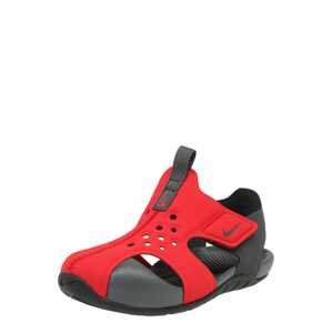 Nike Sportswear Sandály 'Sunray Protect 2 (TD)'  červená / černá