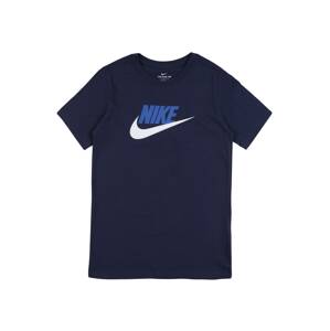 Nike Sportswear Tričko 'Futura'  modrá / námořnická modř / bílá