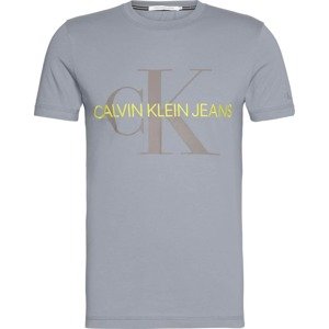 Calvin Klein Jeans Tričko  limone / šedá