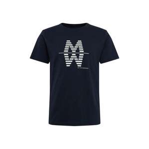 Matinique Tričko 'MAslubon Slub Jersey'  bílá / námořnická modř
