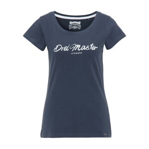 DreiMaster Vintage Tričko  modrá / bílá