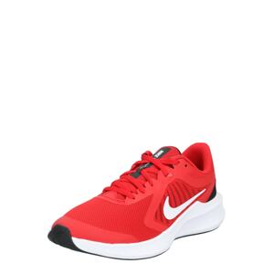 NIKE Sportovní boty 'Downshifter 10'  bílá / černá / červená