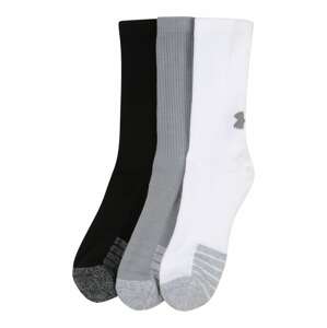 UNDER ARMOUR Sportovní ponožky  šedá / bílá / černá