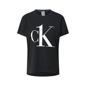 Calvin Klein Underwear Tričko na spaní  černá / bílá