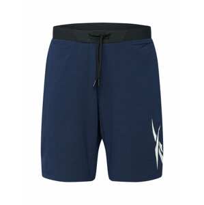 Reebok Sport Sportovní kalhoty  bílá / tmavě modrá