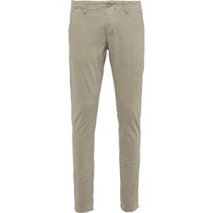 DreiMaster Vintage Chino kalhoty  světle hnědá / šedý melír
