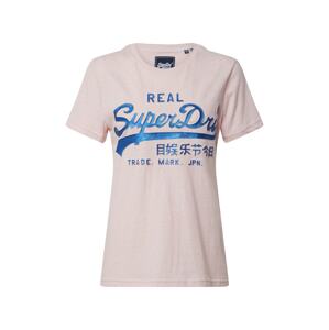 Superdry Tričko  modrá / růžová