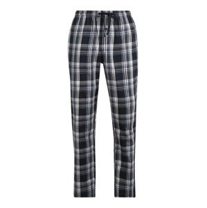 SCHIESSER Pyžamové kalhoty  tmavě modrá / bílá