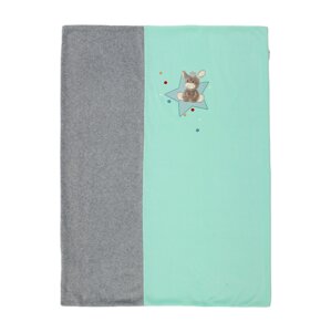 STERNTALER Dětská deka 'Emmi'  šedý melír / mátová / mix barev