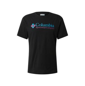 COLUMBIA Funkční tričko  černá / tyrkysová / růže