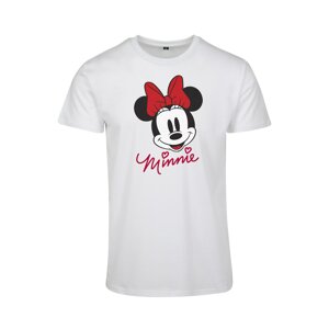 Merchcode Tričko 'Minnie Mouse'  vínově červená / ohnivá červená / černá / bílá