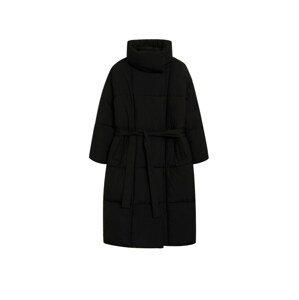MANGO Zimní kabát  černá