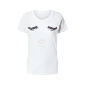EINSTEIN & NEWTON T-Shirt 'Lashes'  bílá / černá