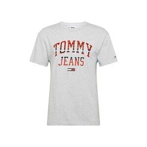 Tommy Jeans Shirt  šedá / červená / černá / šedý melír