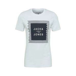 JACK & JONES Tričko 'Cap'  bílá / grafitová
