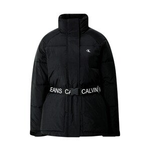 Calvin Klein Jeans Přechodná bunda  černá / bílá