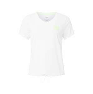 ADIDAS PERFORMANCE Funkční tričko  bílá / svítivě zelená