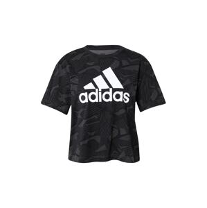 ADIDAS PERFORMANCE Funkční tričko  černá / šedá / bílá