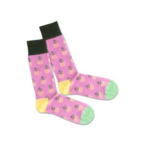 DillySocks Ponožky 'Pineapple Lila'  mix barev / růžová