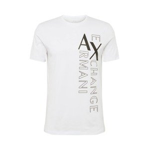ARMANI EXCHANGE Tričko  bílá / černá