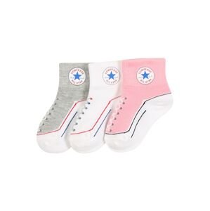 CONVERSE Ponožky  pink / šedá / bílá