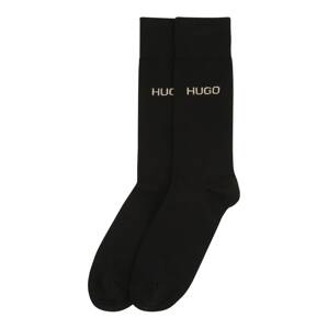 HUGO Ponožky  černá / stříbrná