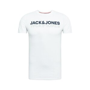 JACK & JONES Tričko  černá / bílá