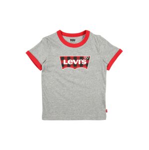 LEVI'S Tričko  šedý melír / světle červená / bílá / černá