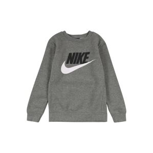 Nike Sportswear Mikina šedá / černá / bílá