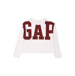 GAP Shirt  bílá / černá / červená