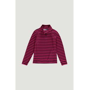O'NEILL Funkční flísová bunda 'Stripe Half Zip'  pink / černá
