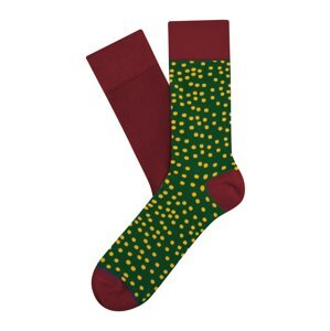 CHEERIO* Ponožky  bordó / zelená / žlutá