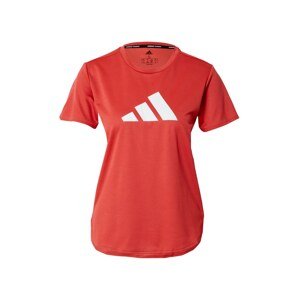 ADIDAS PERFORMANCE Funkční tričko červená / bílá