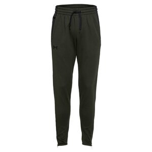 UNDER ARMOUR Sportovní kalhoty  tmavě zelená / černá
