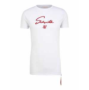 SikSilk Shirt  bílá / červená